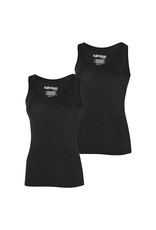 Basic Bamboe Singlet voor Dames, Zwart (2 Stuks)