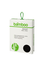 Basic Bamboe Singlet voor Dames, Zwart (2 Stuks)