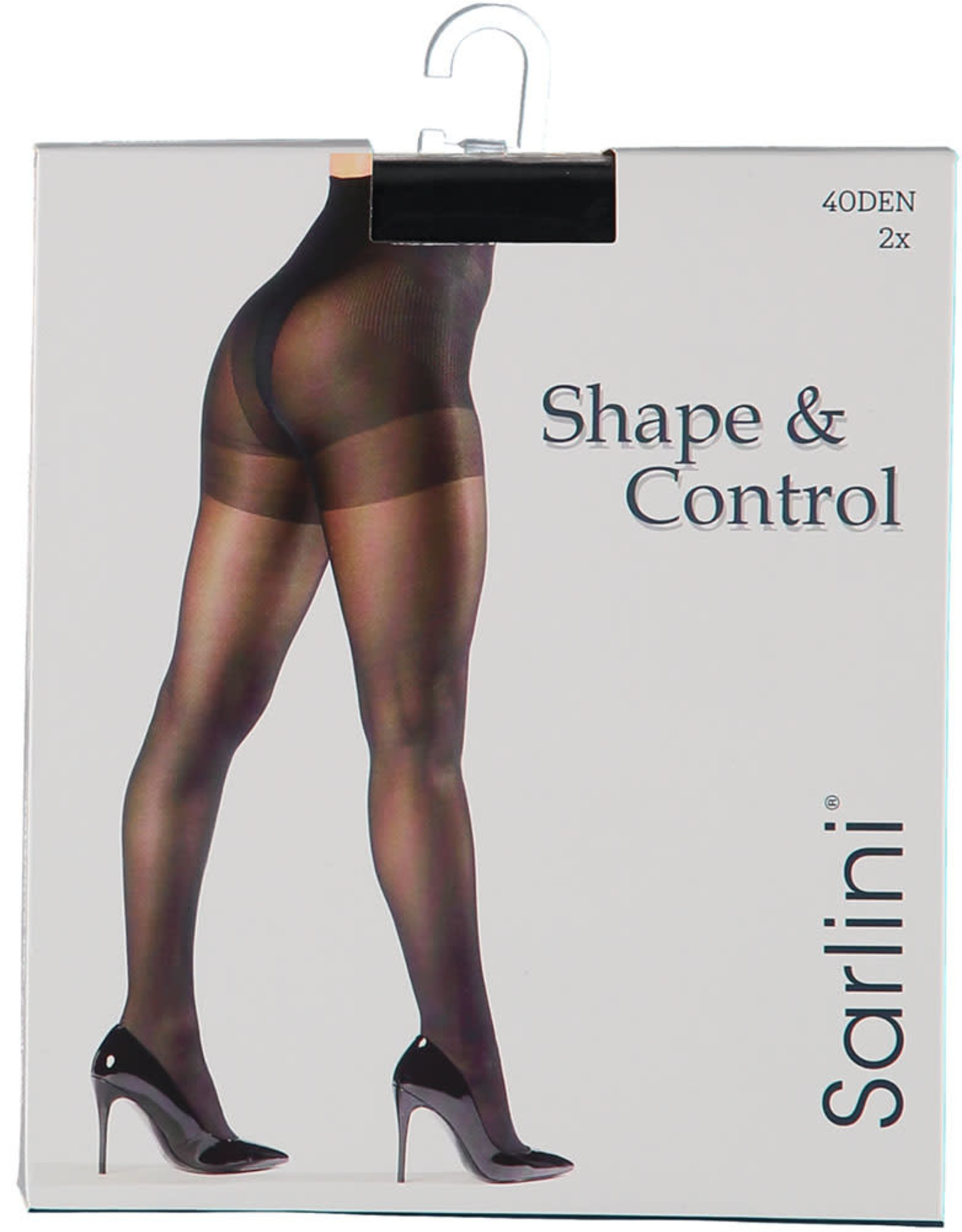 Corrigerende Panty 40 Den, Zwart (2 Stuks)