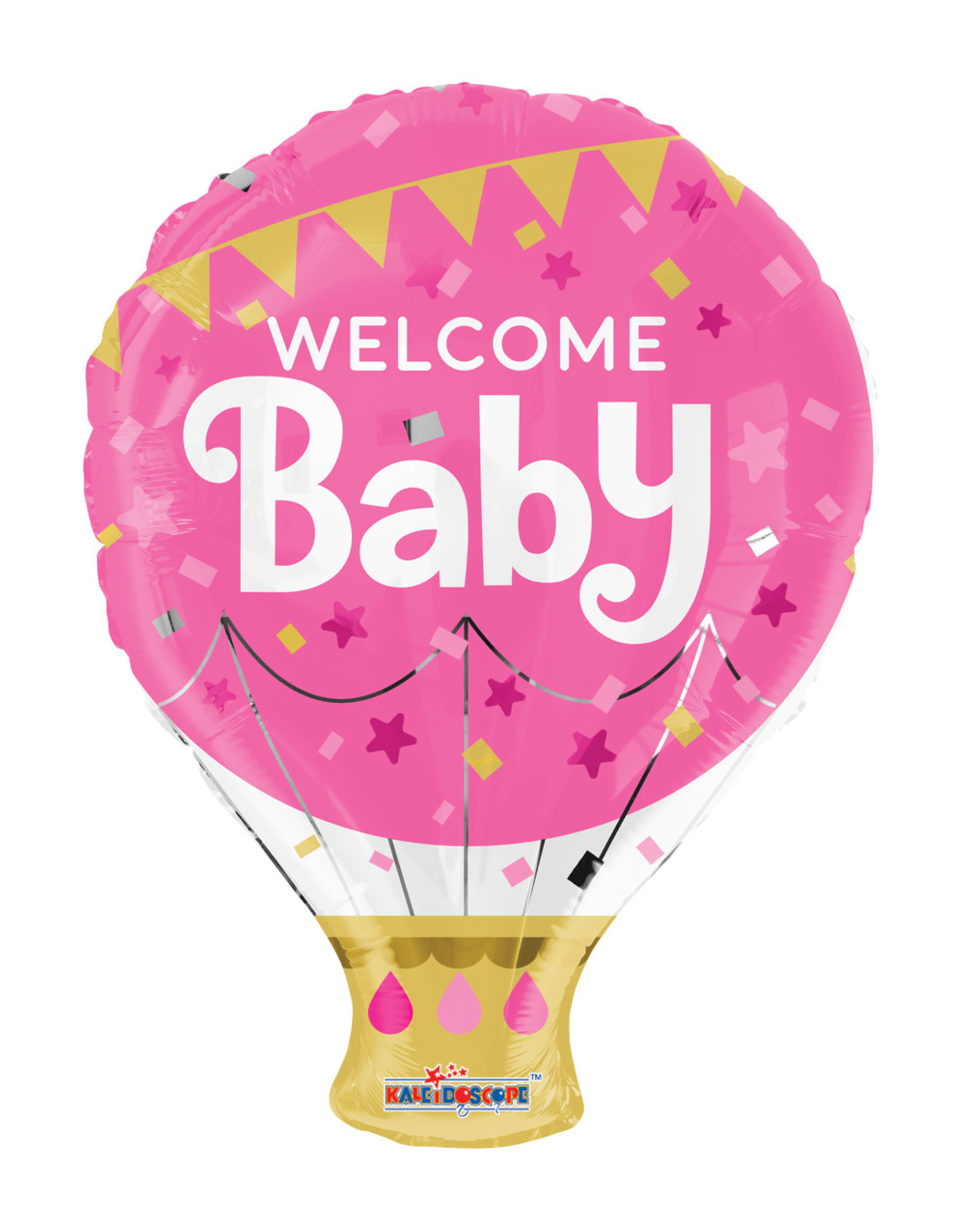 Folieballon Welcome Baby Roze (46 cm)