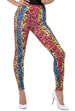 Neon Legging met Luipaardprint