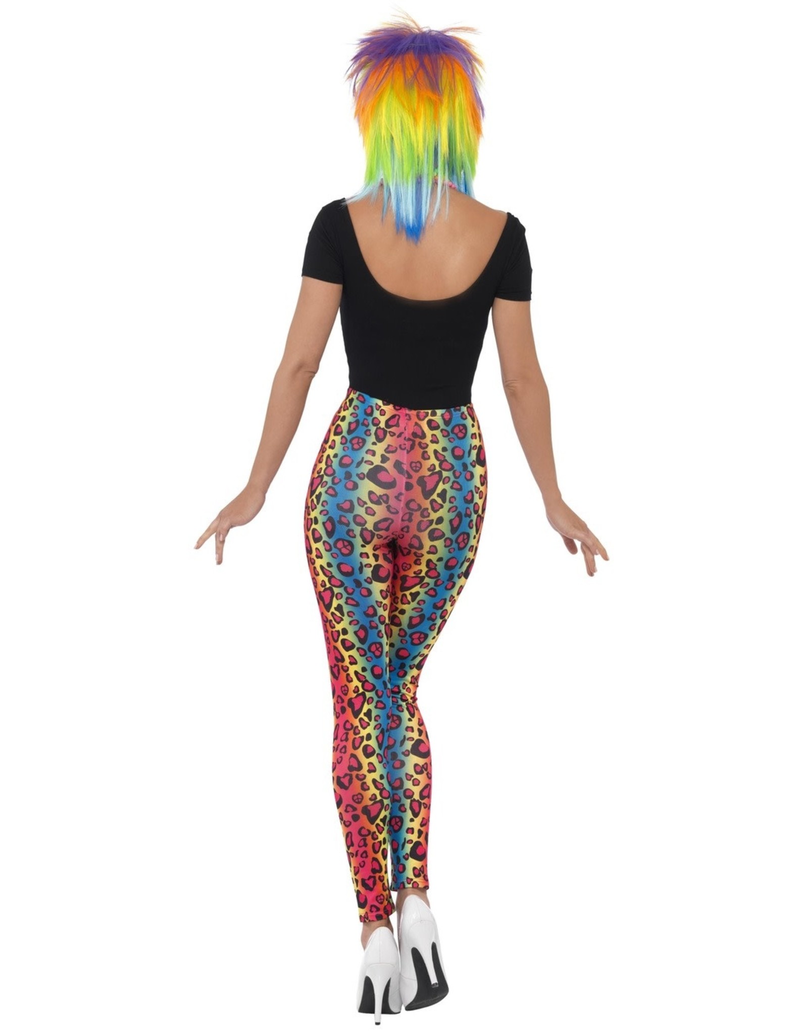 Neon Legging met Luipaardprint