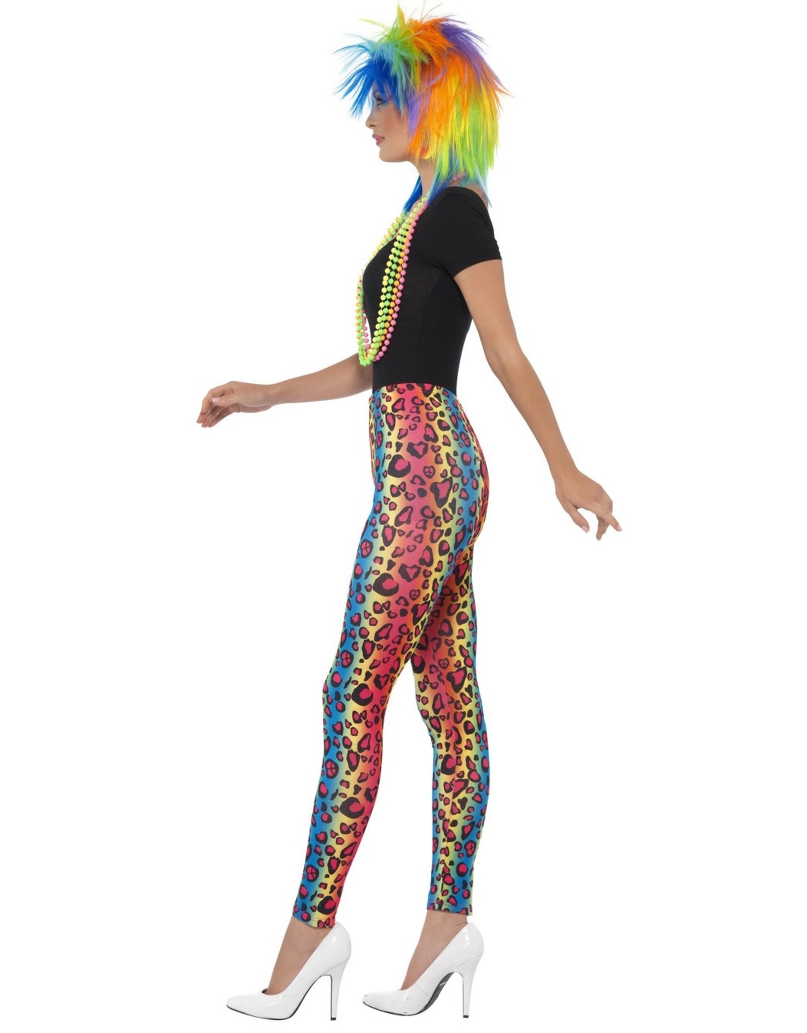 Neon Legging met Luipaardprint