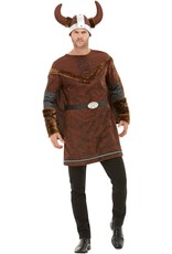Viking Kostuum Barbaar Deluxe, Bruin