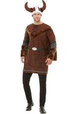 Viking Kostuum Barbaar Deluxe, Bruin