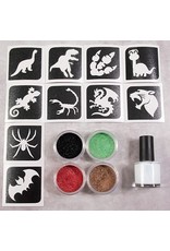 Grimas Glittertattoo Set Dino