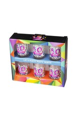 Paperdreams 6 Happy Shot Glasses 50 jaar- 6 Borrelglaasjes 50 jaar