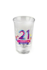 Paperdreams 6 Happy Shot Glasses 21 jaar - 6 Borrelglaasjes 21 jaar