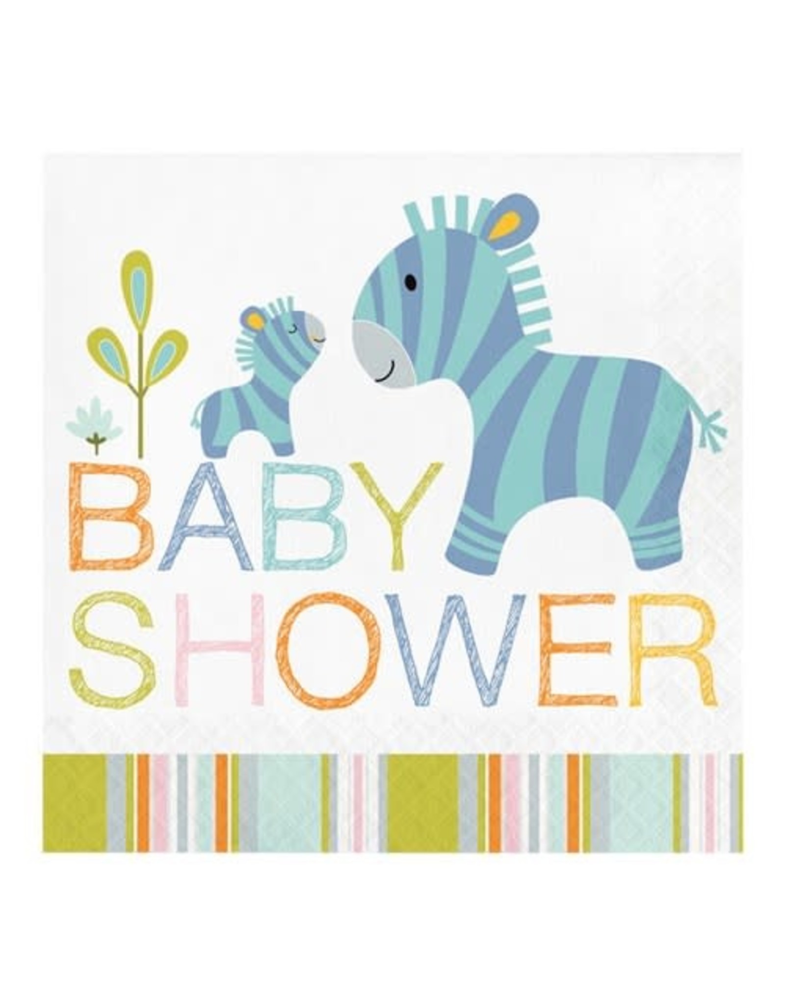 Servetten Happi Jungle Baby Shower (16 Stuks, 33cm)