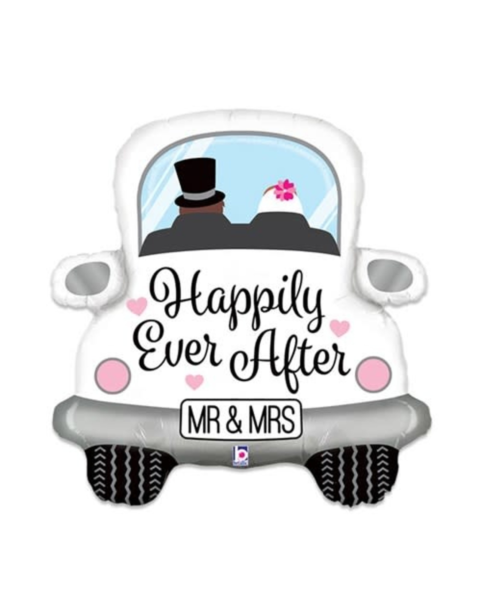 Grabo srl Folieballon Huwelijk Happily Ever After - model Auto ca. 39cm