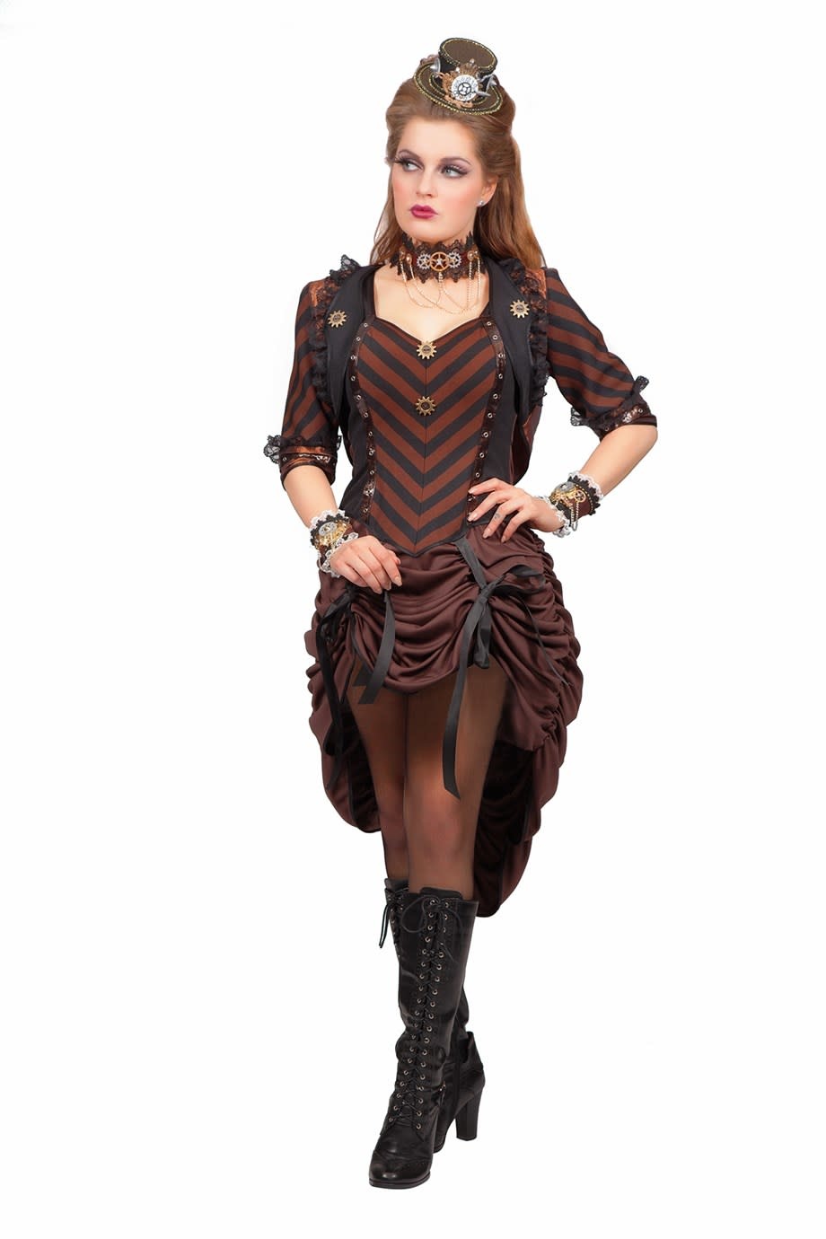 Steampunk Dames De verkleedzolder voor al uw feestartikelen accessoires verhuur en verkoop van kleding feestkleding en kostuums voor uw themafeest of gala