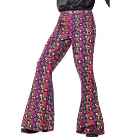 Jaren 60 Psychedelic Flared Broek voor Heren