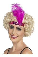 Flapper Haarband, Pink