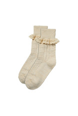 Tiroler Sokken met Kant, Multi/Beige