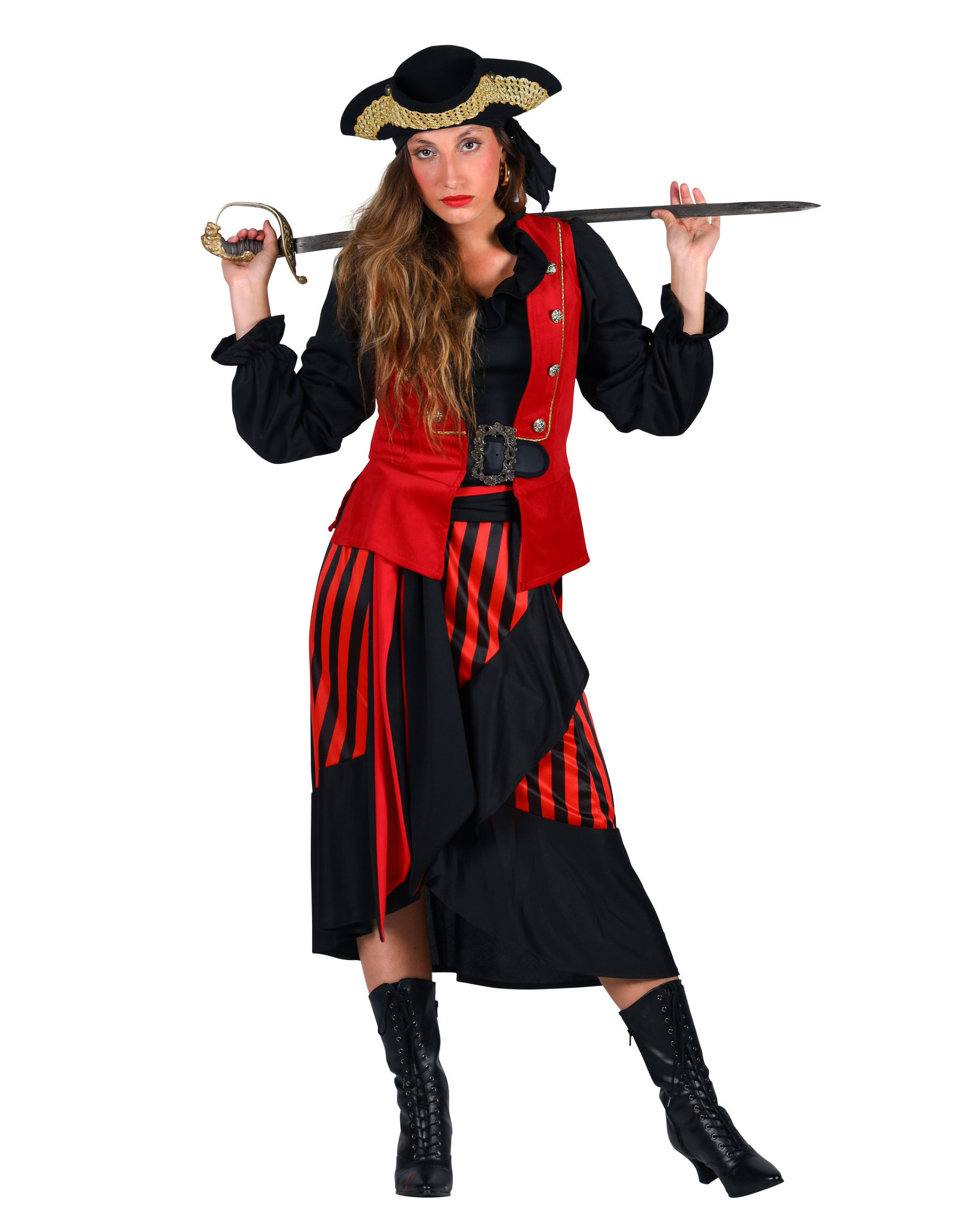 Dames Piratenkostuum "Mary Read", MIx van Kleuren