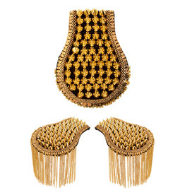 Epauletten met Spikes Goud