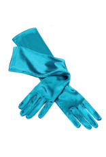 Gala handschoenen elastisch 48 cm lang, Turquoise