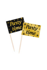 Classy Party Cocktail Prikkers - Party time (50 Stuks)