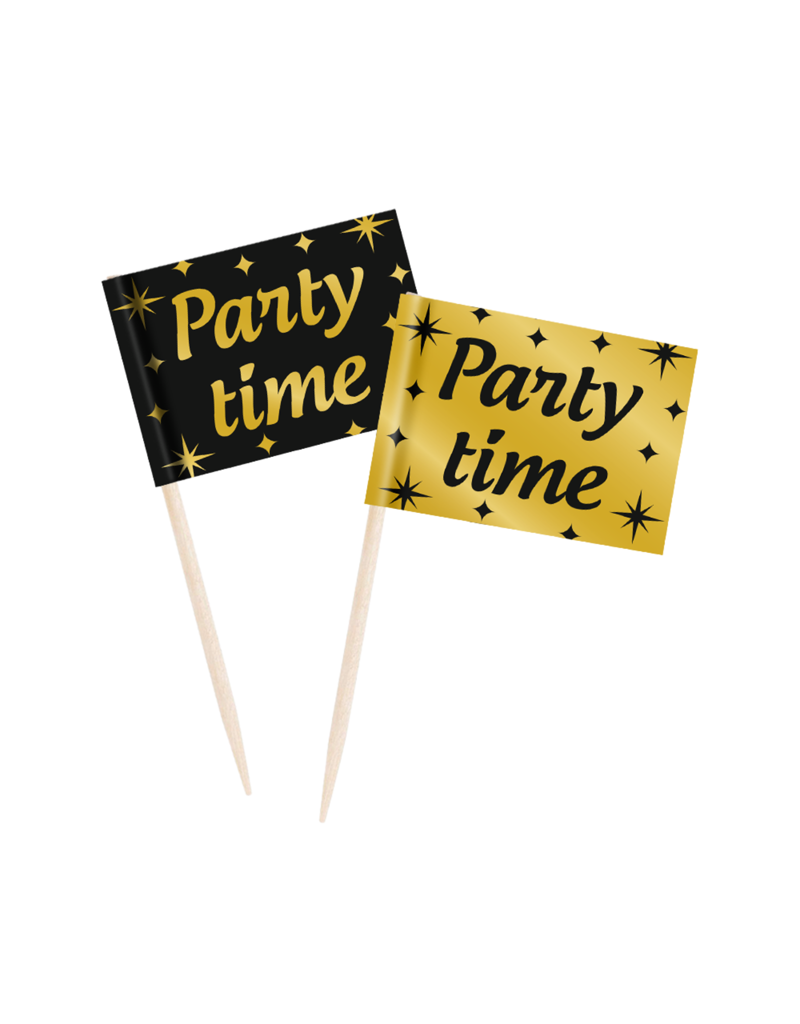 Classy Party Cocktail Prikkers - Party time (50 Stuks)