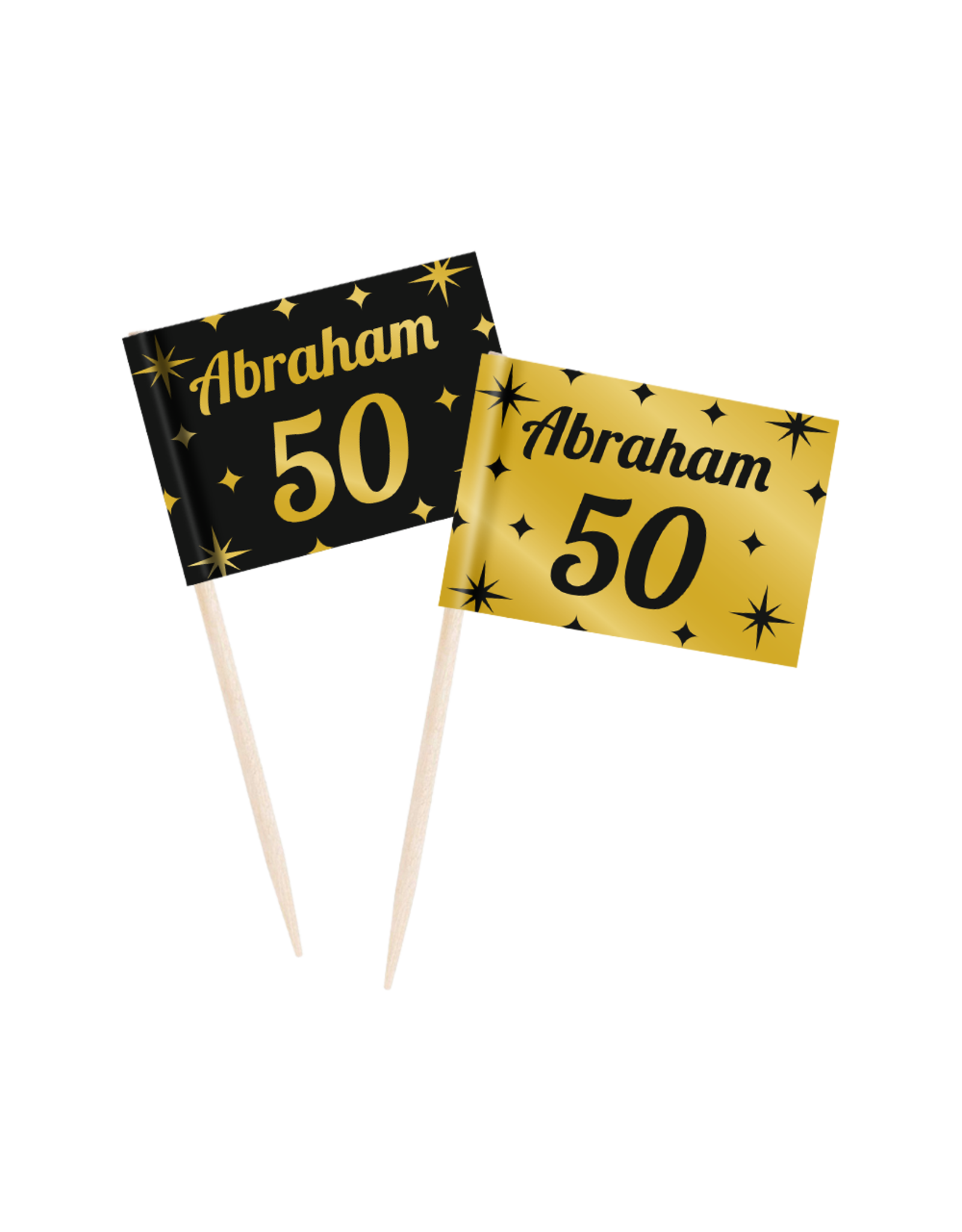 Classy Party Cocktail Prikkers - Abraham 50 (50 Stuks)