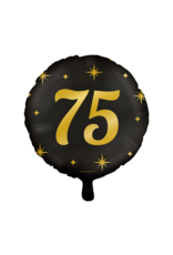 Classy Party Folieballon - Cijfer 75