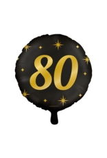 Classy Party Folieballon - Cijfer 80