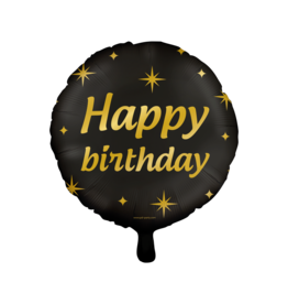 Classy Party Folieballon - Happy birthday