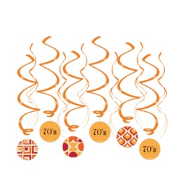 Hangdecoratie Swirls - 70's