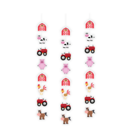 Hangdecoratie - Boerderij (3 Stuks)