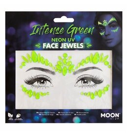 Gezichtsjuwelen Intens Groen Neon UV