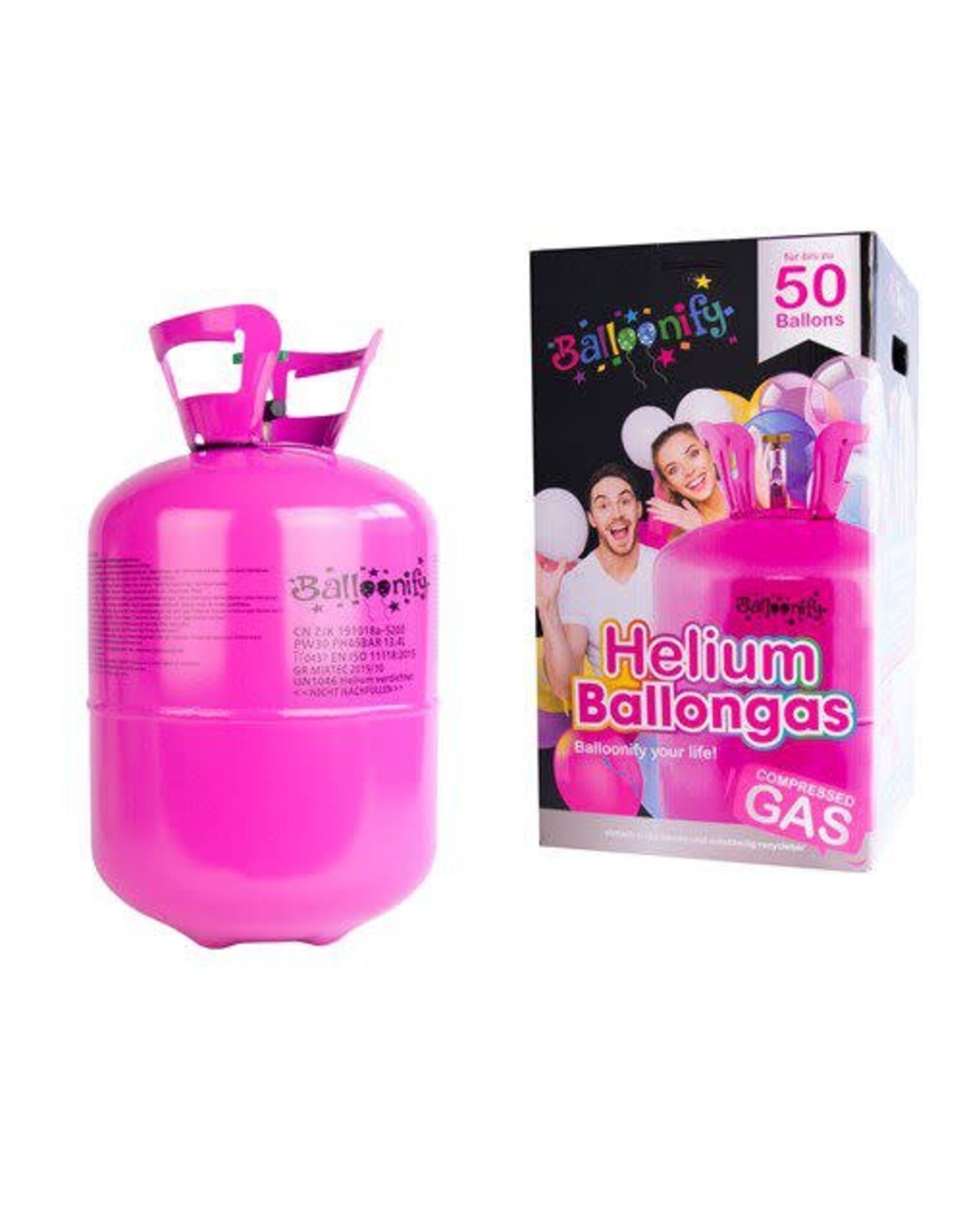Comedia Helium Cilinder voor 50 ballonnen