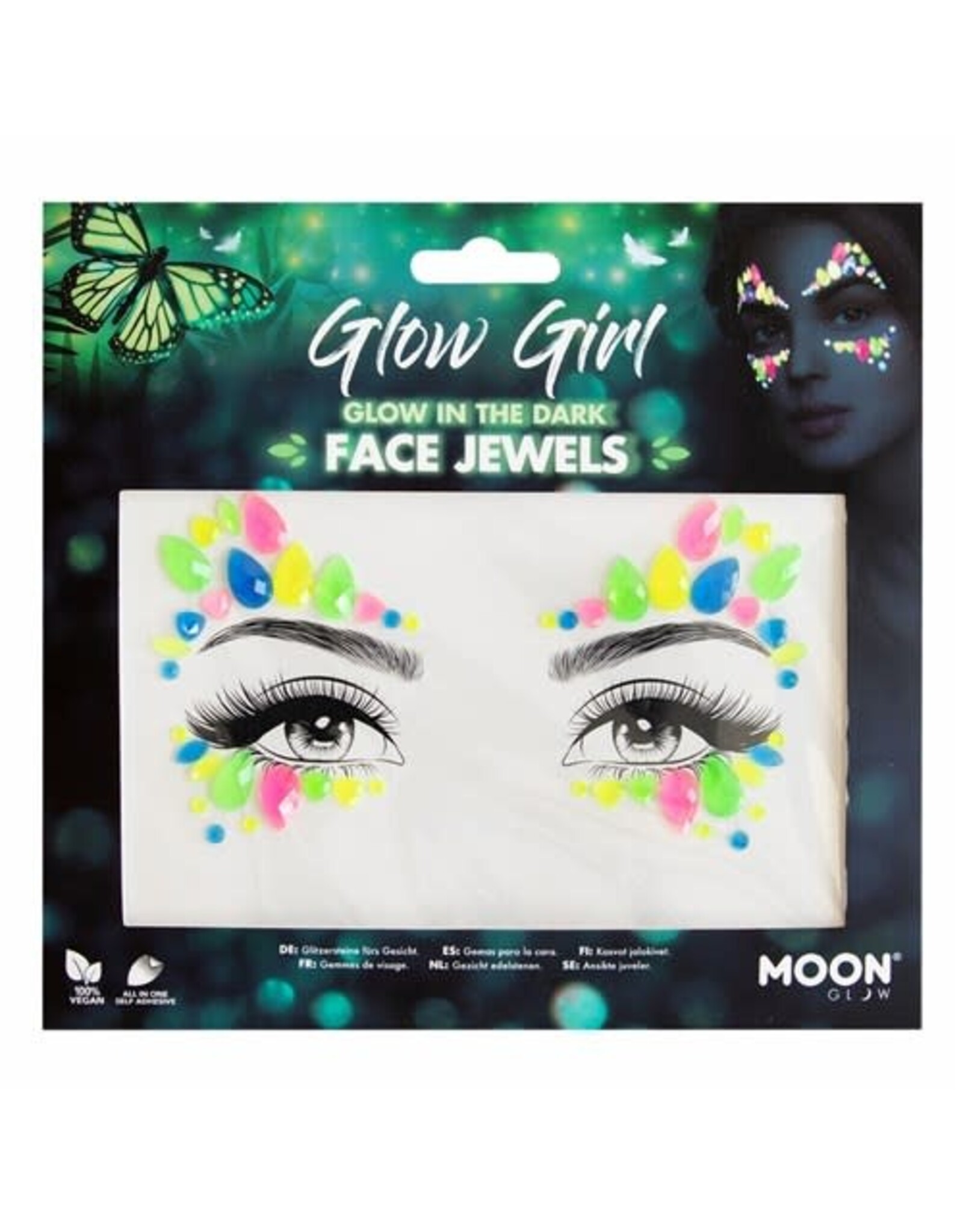 Gezichtsjuwelen Glow Girl Glow in the Dark