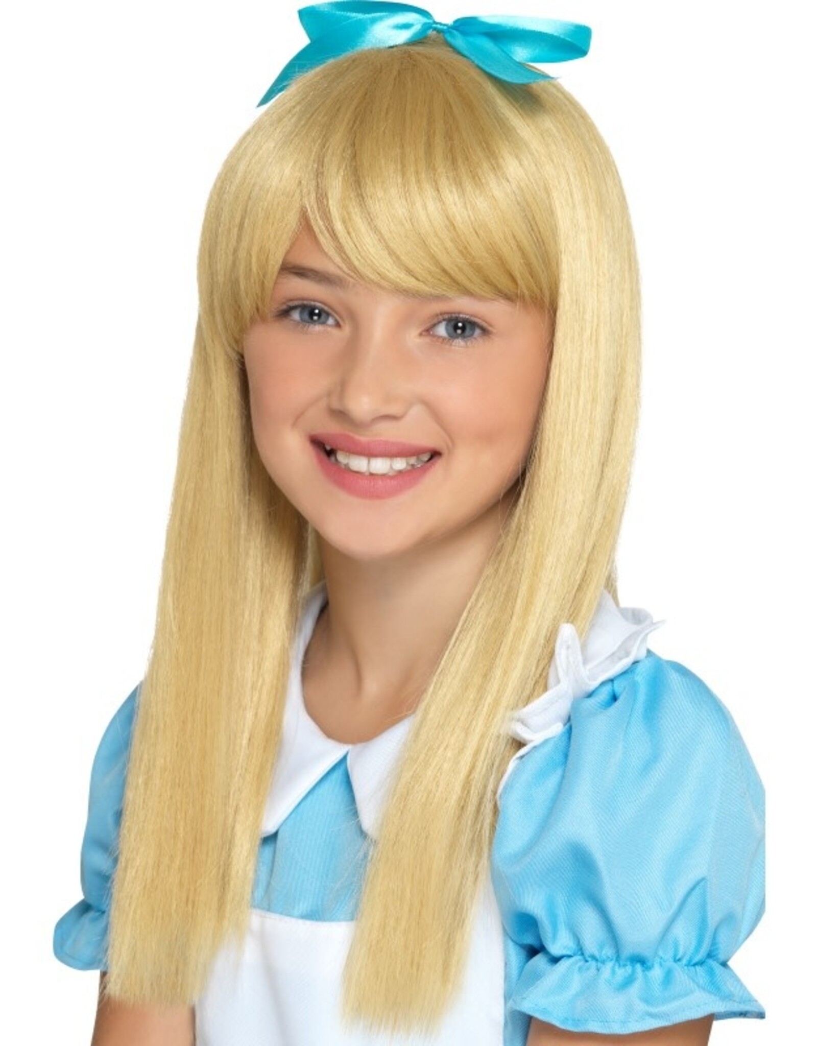 Wonderland Prinses Pruik, Blond voor Kinderen