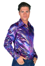 Shirt Disco Heren, Paars