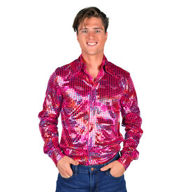 Shirt Disco Heren, Pink