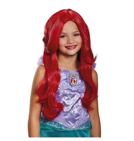 Pruik Disney De Kleine Zeemeermin Ariel Deluxe, Kind