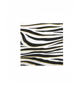 Servetten Zebra 33x33cm - 16 stuks