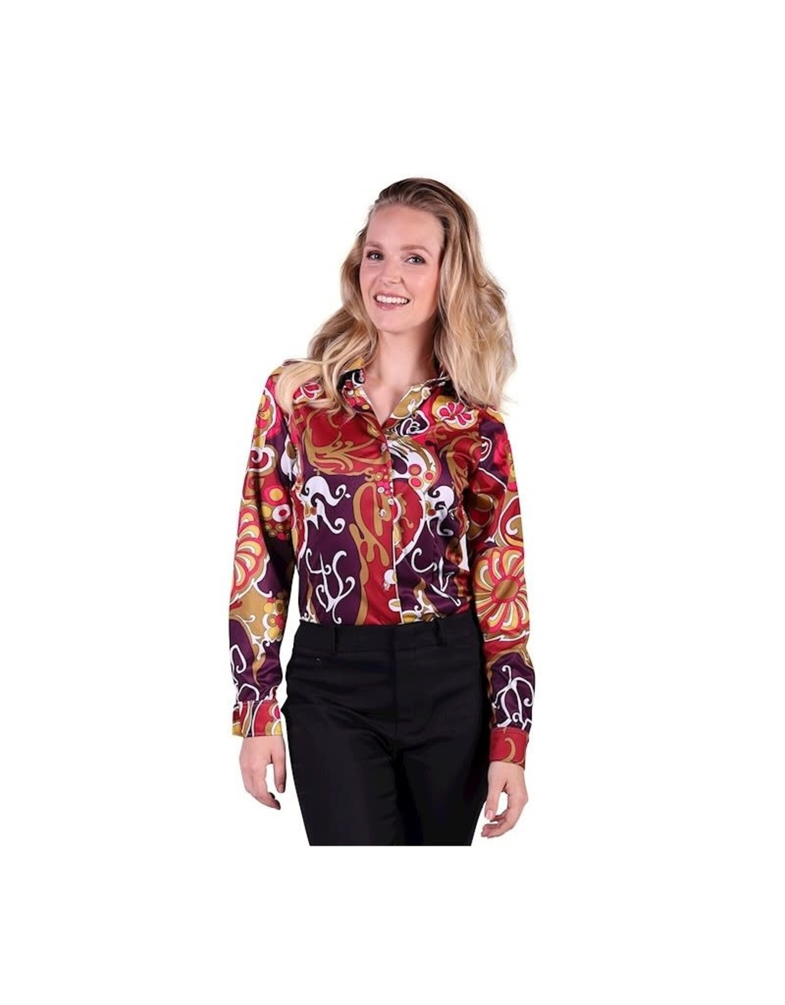 Shirt Dame ''Roar'', Art Deco Rood