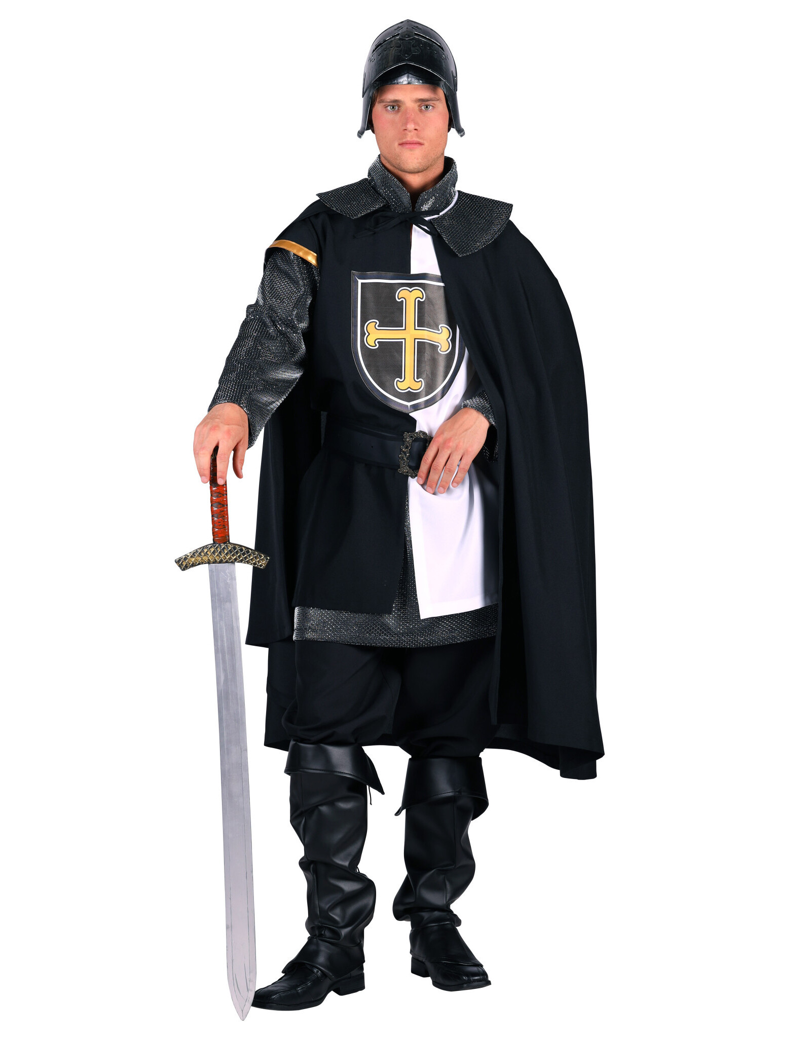 Ridder Kostuum "IronHeart", Zwart-Wit
