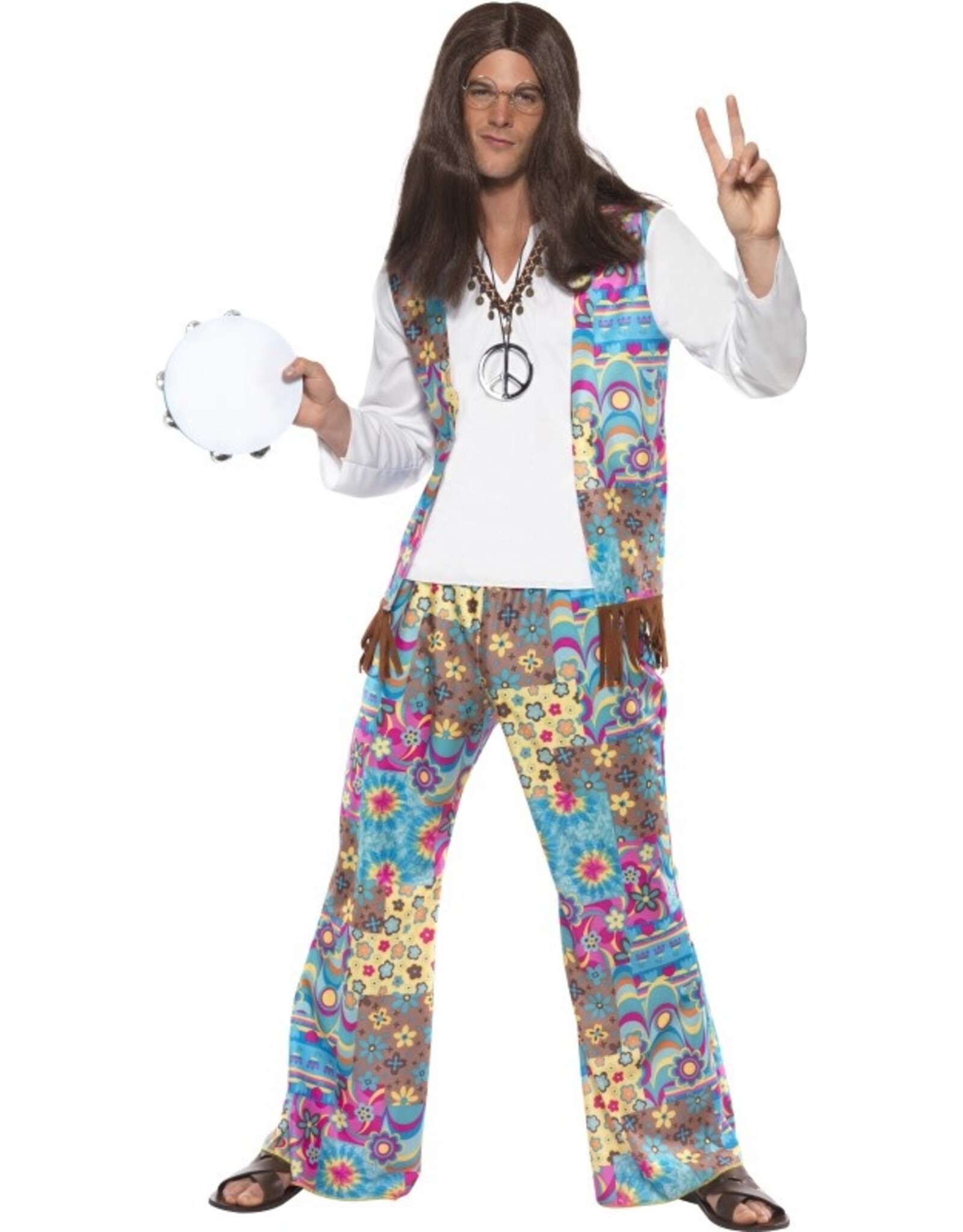 Groovy Hippie Kostuum, Heren