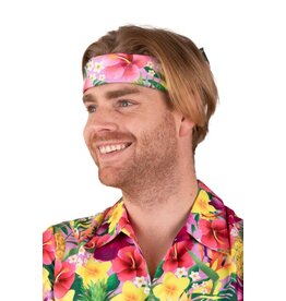 Zakdoek Hawaii Print Pink