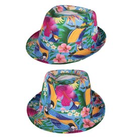 Kojak Hoedje Hawaii Print, Blauw