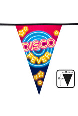 PE vlaggenlijn 'DISCO FEVER' (30 x 20 cm)(6 m)