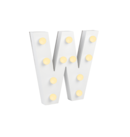 Paper Dreams Licht Letter - W