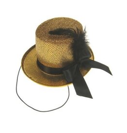 Midi Hoge Hoed Glitter + Deco Goud