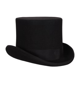 Hoge Hoed 14cm, Zwart