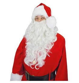 Kerstman lang wit (set)