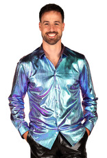Blouse heer "Shining Star", Petrol