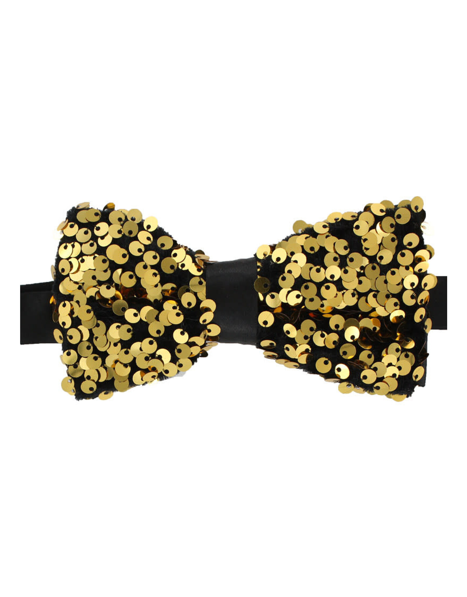 Luxe Paillettenstrikje, Goud-Zwart