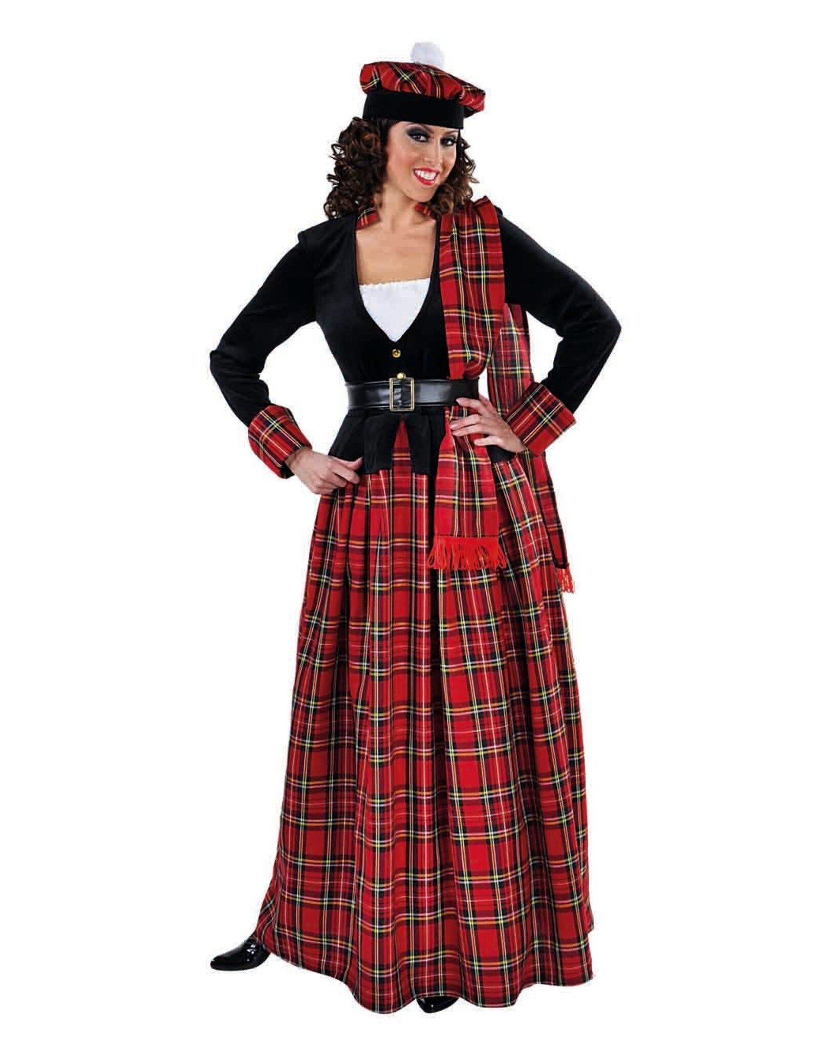 Schotse Dame - Lange Jurk